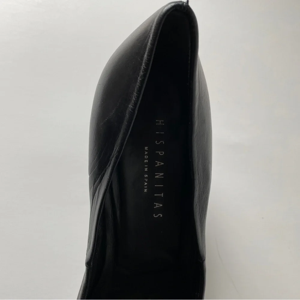 Hispanitas Kitten Heels, Black Leather - Picture 4 of 5